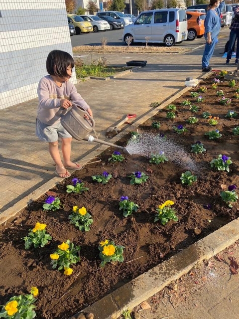 お花を植えよう